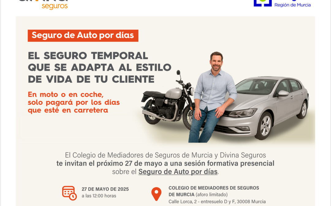 Sesión Formativa Presencial con Divina Seguros: Seguro de Auto por días