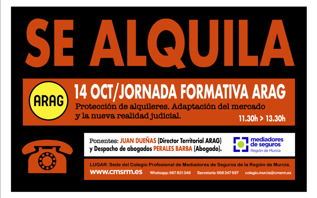 Jornada formativa ARAG: Protección de alquileres. Adaptación del mercado y nueva realidad judicial